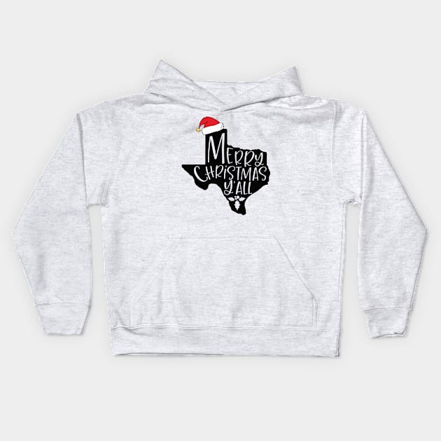 merry chrismtas texas Kids Hoodie by hatem